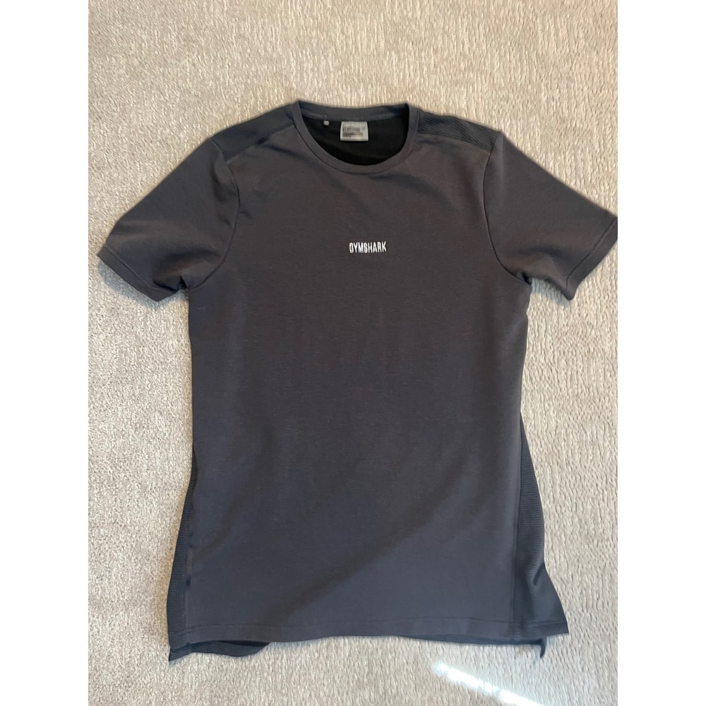 Gymshark Mens Apex Performance T-Shirt Charcoal Grey Mesh Training Top Large L